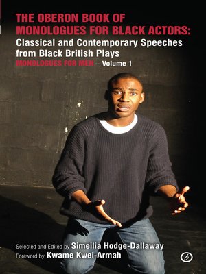 cover image of The Oberon Book of Monologues for Black Actors, Monologues for Men, Volume 1